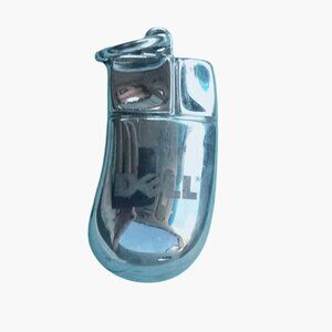 Dell Chrome Mouse Pendant  Solid Metal Charm Miniature Computer Accessory